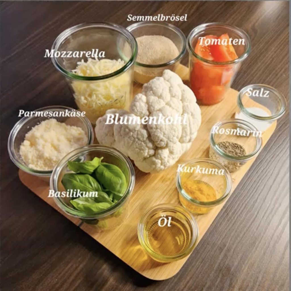 Rezept: Ofenknödel aus Blumenkohl - 5 Elemente Küche