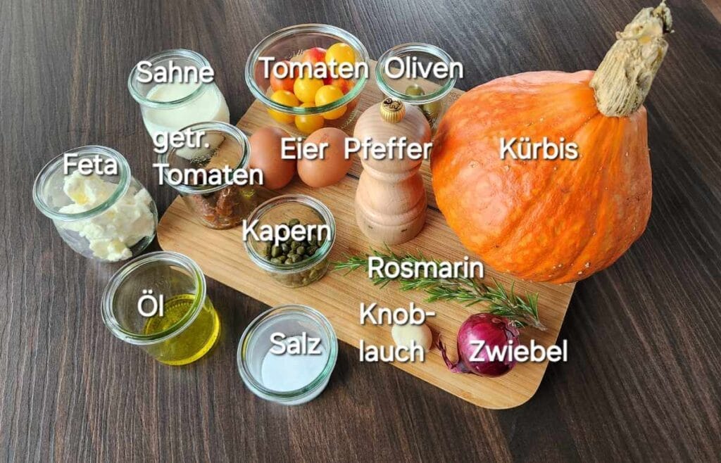 time2care - Pumpkin tart recipe Filling ingredients
