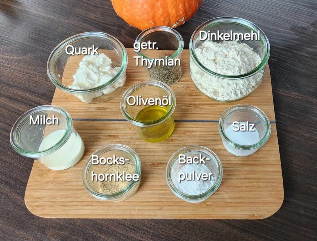 time2care - Recipe pumpkin tart - Ingredients pastry base